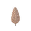 46CM CHAMPAGNE GLITTER POLYFOAM PINECONE PICK