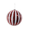 20cm CANDYCANE RIBBED BAUBLE