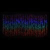 360cm x 180cm LED RAINBOW CURTAIN FLASH