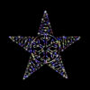 100cm MULTI COLOURED LED FLEXI CABLE SNOWFLAKE STAR