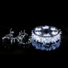 69m 1000 WHITE LED FAIRY LIGHTS ON REEL  WITH CLEAR CABLE