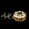 69m 1000 WARM WHITE LED FAIRY LIGHTS ON REEL  WITH CLEAR CABLE