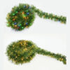 10m PRE-LIT TINSEL GARLAND WITH 400 LED LIGHTS