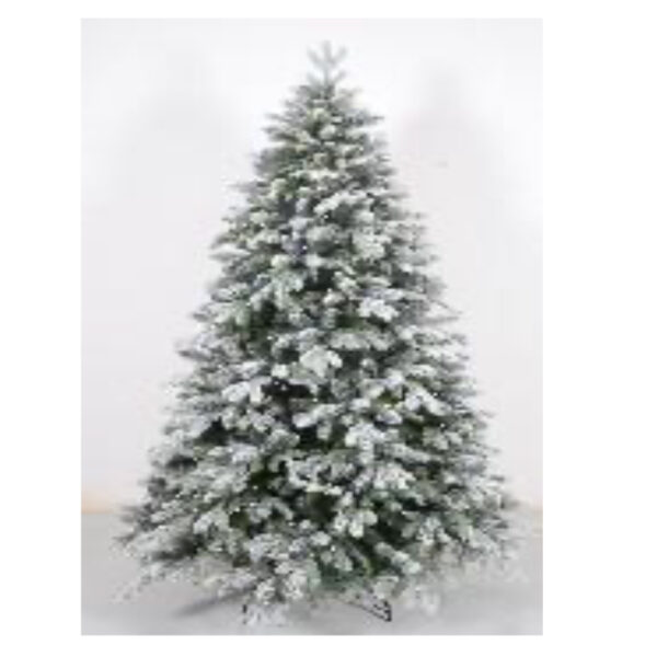228CM / 7.5FT PRE-LIT  FLOCKED PACIFIC FIR