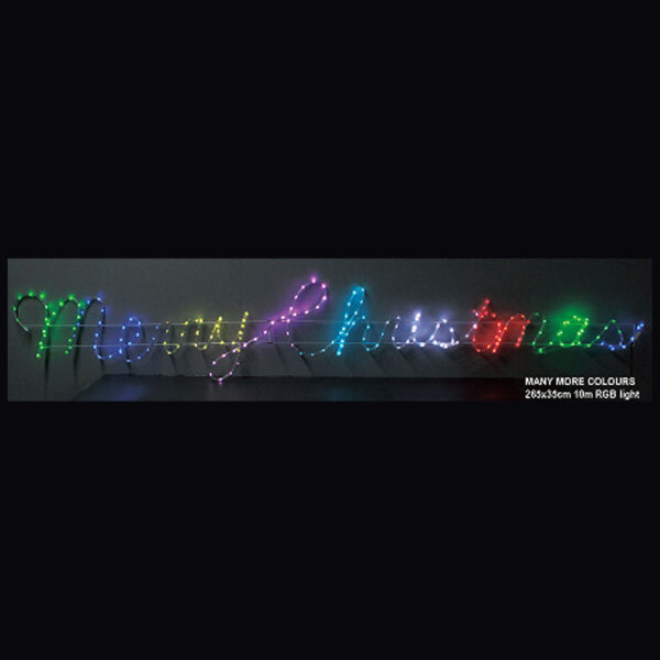 COLOUR CHANGING MERRY CHRISTMAS SIGN