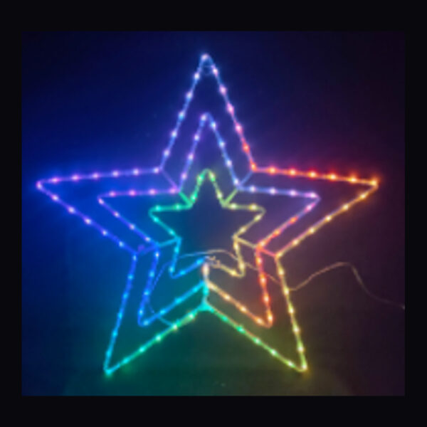 82CM RGB STAR WITH REMOTE TO CHANGE COLOUR AND FUNCTION