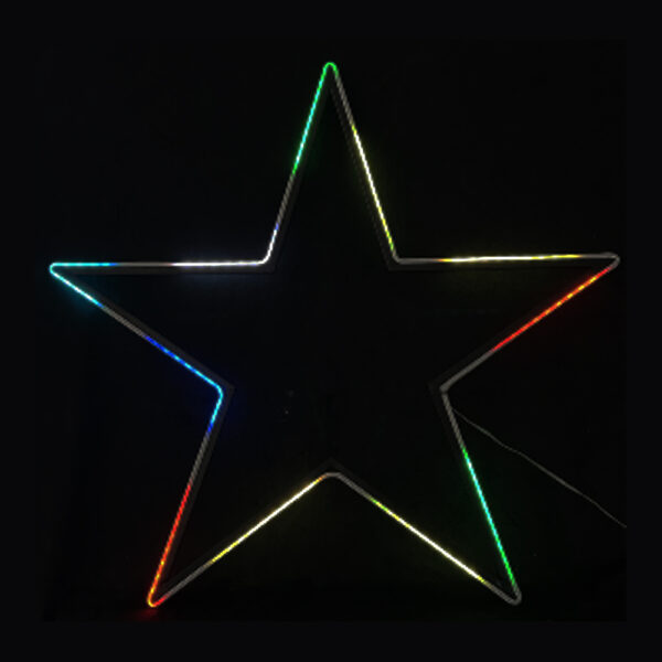 50CM RGB STAR WITH REMOTE TO CHANGE COLOUR AND FUNCTION