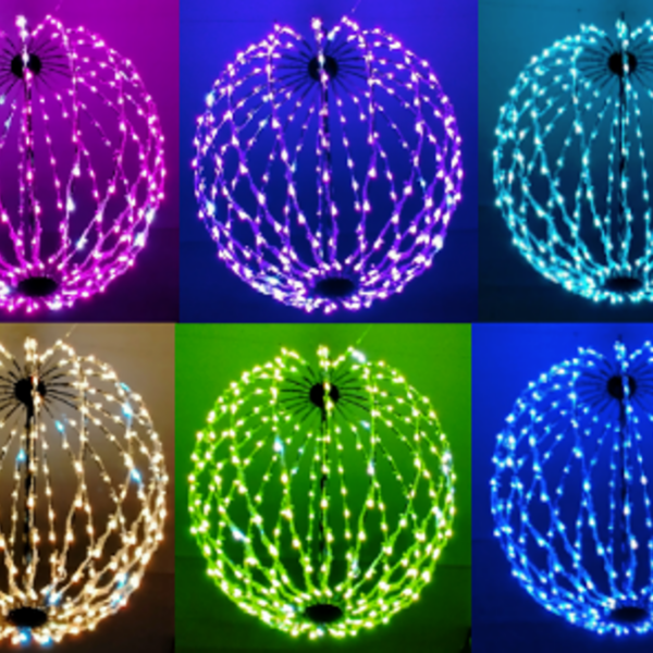 40CM RGB BALL  REMOTE TO CHANGE COLOUR AND FUNCTION