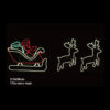 NEON DEER AND SLEIGH