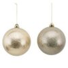 15CM GOLD OR PLATINUM SILVER BAUBLE