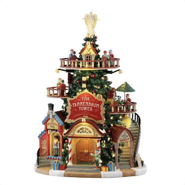 LEMAX 55311 - THE TANNENBAUM TOWER CHRISTMAS SHOPS, B/O