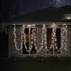 RED GREEN AND WHITE CLUSTER FAIRY LIGHTS