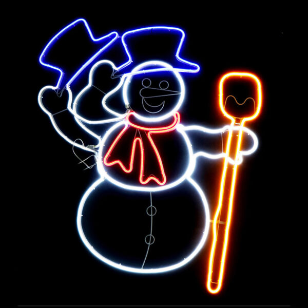 NEON SNOWMAN