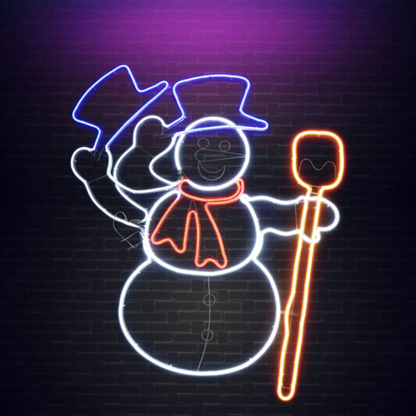 NEON SNOWMAN